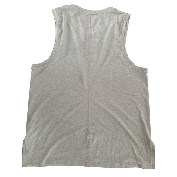 Nike Yoga Dri-Fit XL Slim Fit Mens Light Gray Tank Top Lightweight Active Gym - Picture 2 of 2